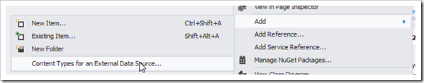 SharePoint 2013 bcs content type