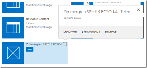 SharePoint 2013 app