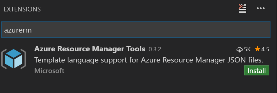 Azure RM extension