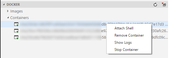 Docker containers from VScode