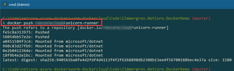 docker push