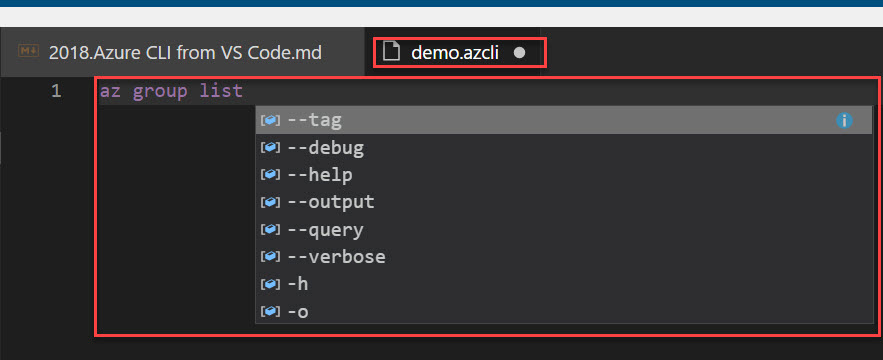 Create an azcli file and see the results