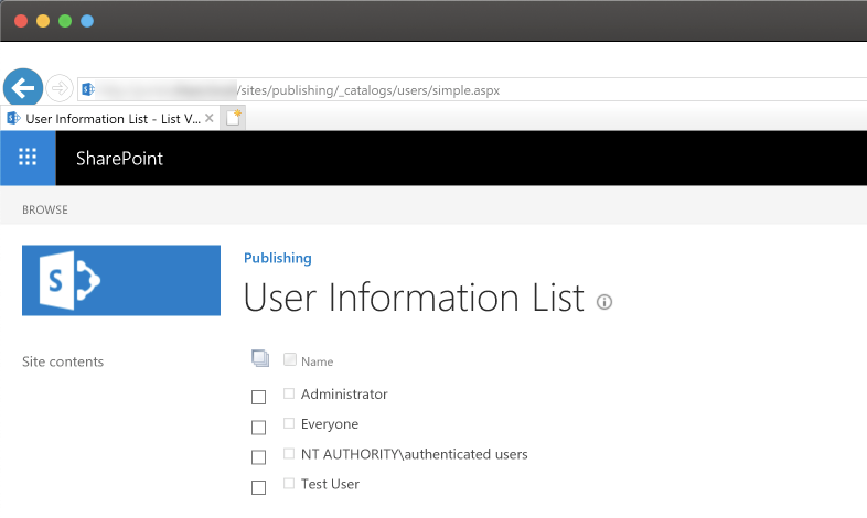 Sharepoint User Information List Sharepoint S Hidden User List