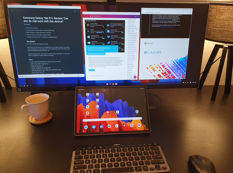 galaxy tab s7 monitor