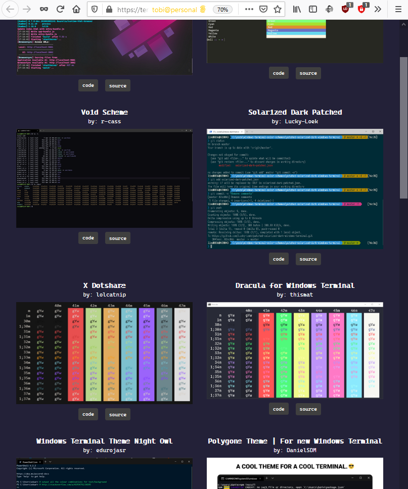 custom windows terminal themes