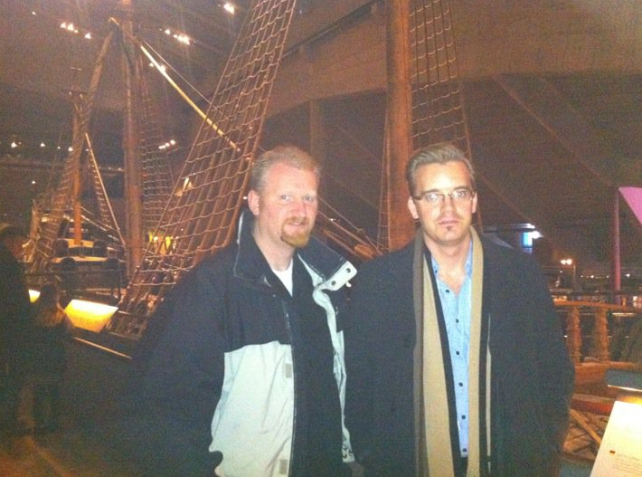 Joel Oleson and Tobias Zimmergren at the Vasa Museum