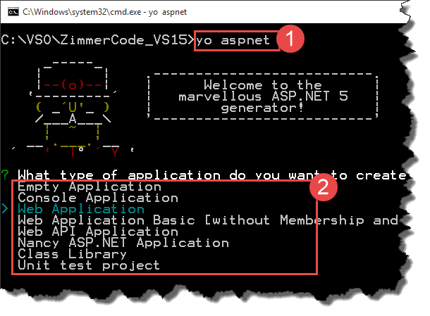 run aspnet 5 on visual studio for mac