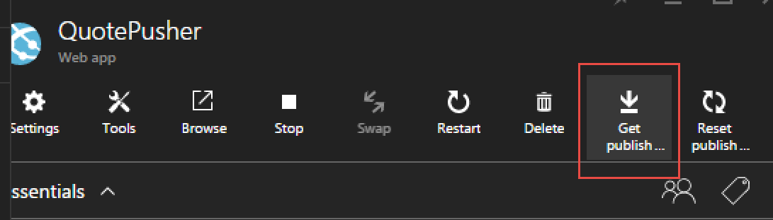 Azure Resource Manager - Part 7 - Download an Azure Publishing Profile (xml) programmatically using REST