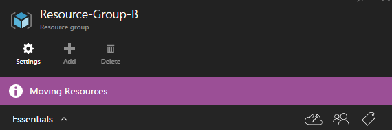 Azure Resource Manager - Part 6 - Move Azure Resources from one Resource Group to another