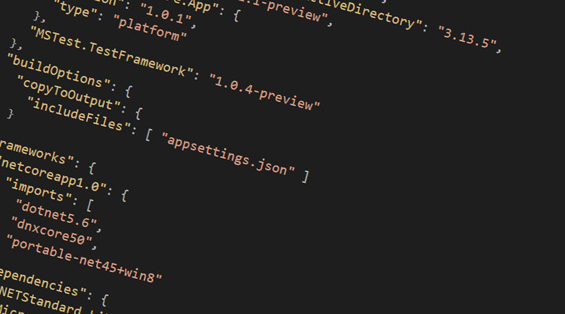 Using appsettings.json instead of web.config in .NET Core projects