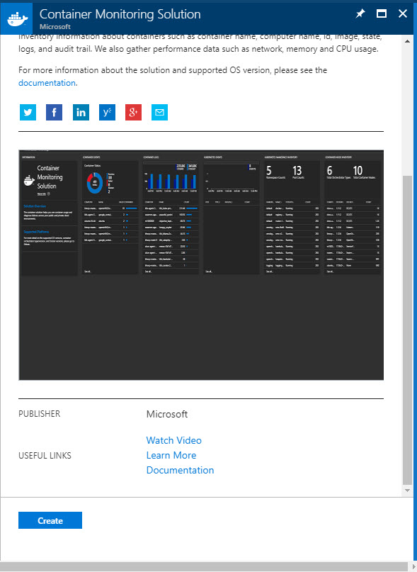 Create Container Monitoring Solution