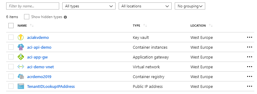Building a .NET Core API, host it in Azure Container Instances from a private Container Registry and enable HTTPS using Application Gateway