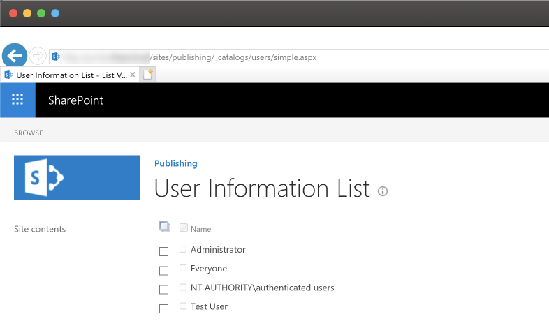 SharePoint's hidden user-list - User Information List