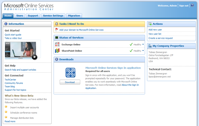 SharePoint Online – A first look