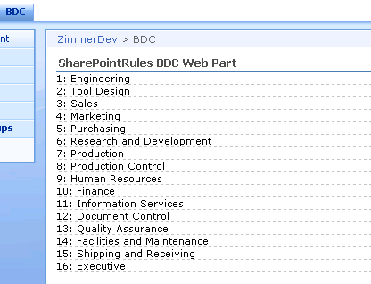 SharePoint BDC Part 2: Creating your first BDC Web Part
