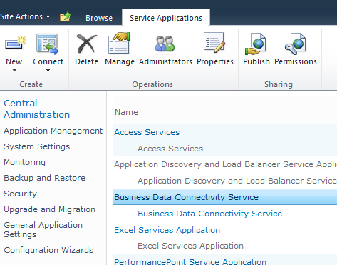 Business Connectivity Services (BCS) problem with AuthenticationMode and RevertToSelf