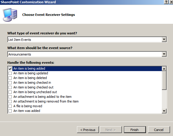 SP 2010: How To - Event Receivers and Custom Error Pages