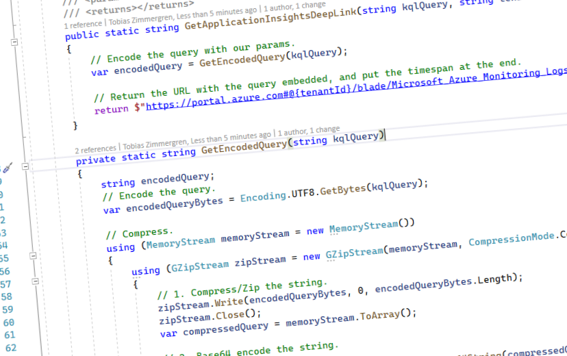 Deep-linking Azure Log Analytics and Application Insights queries