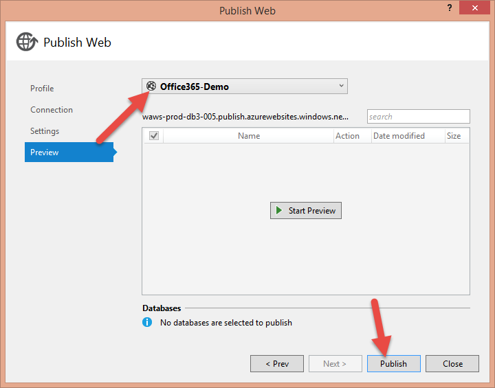 Getting started with Office 365 development - Part 4 - From development to production: Publish your app to Windows Azure Web Sites