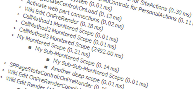 SP 2010: Developing for performance Part 2 - SPMonitoredScope